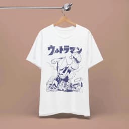 Harajuku Summer T-shirt Ultraman Manga Style Men's Clothing Retro Short-sleeved Casual Fitness Comfortable Y2k Top 2026 New
