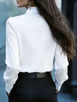 Temperament Loose Woman Shirt Fashion Casual Blouse Elegant Long Sleeve Woman Shirt Holiday Weekend Top