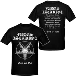 HOT Judas Iscariot  Band Mens Hip Hop Heavy Metal Tshirts Cotton Shirt Unisex Summer Short Sleeve Fashion Brand Tee Vintage Tops