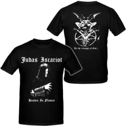HOT Judas Iscariot  Band Mens Hip Hop Heavy Metal Tshirts Cotton Shirt Unisex Summer Short Sleeve Fashion Brand Tee Vintage Tops
