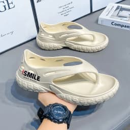Fashion Mens Sandals Comfortable Soft Man Flip Flops Outdoor Beach Slippers Casual Non-slip Flat Shoes Lightweight Garden Shoes