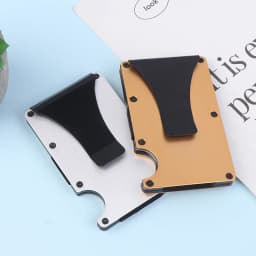 Minimalist Wallet For Men & Women - Slim RFID Wallet, Resistant, Credit Card Holder & Money Clip, Easily Removable Money
