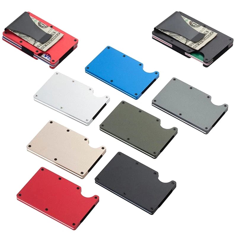 Minimalist Wallet For Men & Women - Slim RFID Wallet, Resistant, Credit Card Holder & Money Clip, Easily Removable Money