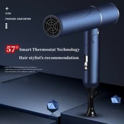 New Foldable Hair Dryer Blue Light Negative Ion Hair Care 1200W High Power Fast Drying Home Student Dormitory Travel Hair Dryer