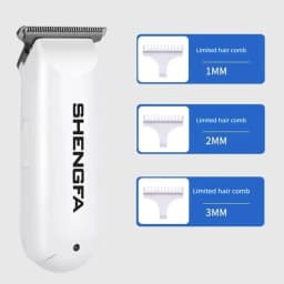 Mini Hair Trimmer 0mm T-Steel Blade Portable Rechargeable Electric Hair Clipper for Bald Head Shaving Barber Haircuts Precision