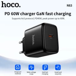 HOCO N83 40W GaN Fast Charger For iPhone 17 16 15 14 13 PD3.0 Charger for iPad Pro samsung Xiaomi Type C Mobile Phone Charger