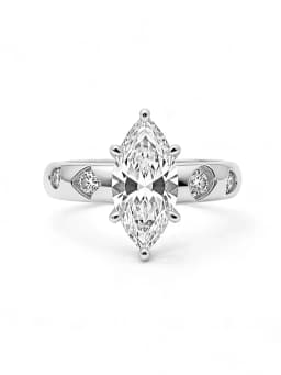 925 Sterling Silver Elegant Fashionable Marquise Zircon Ring for Women Anniversary Wedding Luxury High Quality Fine Jewelry