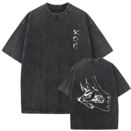 2026 Anime Chainsaw Man Vintage Washed T-shirt Hayakawa Aki Summon Kon Fox Devil Graphic T Shirt Men Women Casual Fashion Tshirt