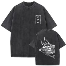 2026 Anime Chainsaw Man Vintage Washed T-shirt Hayakawa Aki Summon Kon Fox Devil Graphic T Shirt Men Women Casual Fashion Tshirt
