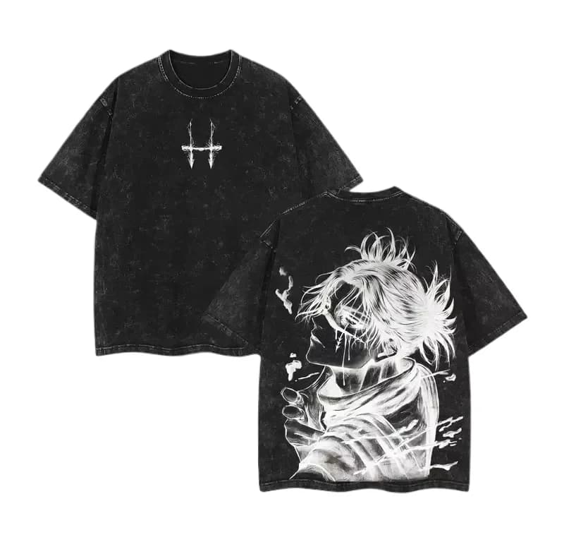 Jujutsu Kaisen Anime Choso Printed T-shirt Men's and Women's Washed T-shirt High Quality Vintage Cotton T-shirt Harajuku Tops
