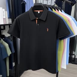 100% pure cotton short sleeve polo shirt summer breathable men's T-shirt luxury brand Paul Pony embroidered business casual top