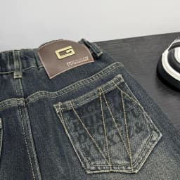 5-14Y Boys Jeans Pants Spring Kids Wide Leg Straight Trousers Autumn Loose-Fit Casual Trousers Children's Trendy Sweatpants