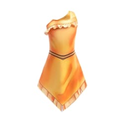 Kids Pocahontas Princess Costume Girls Native American Fancy Dress with Necklace Halloween Carnival Party Cosplay Outfit
