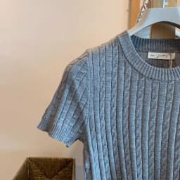 Zjaiss 2026 Summer Korean Retro Elegant Texture Short Sleeve O-Neck Twist Knit Top Women Soft Casual Versatile Thin T-shirt