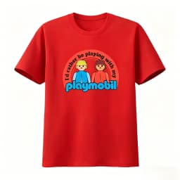 Playmobil Logo T Shirt Fashion Men's Clothing and Women's Clothing Versatile Breathable Slightly 2026 Summer New T Shirt