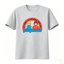 Playmobil Logo T Shirt Fashion Men's Clothing and Women's Clothing Versatile Breathable Slightly 2026 Summer New T Shirt