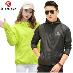 X-TIGER Ultralight Windbreaker Portable Foldable Hooded Jacket Unisex UV Protection Lightweight Outdoor Coat for Camping Hiking