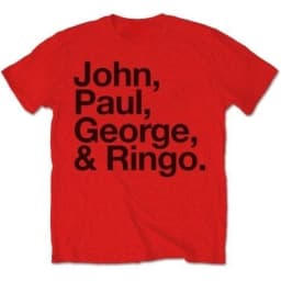 The Beatles John Paul George Ringo Print Pure Cotton T-Shirt Unisex Breathable Daily Outfit Short Sleeve Tee