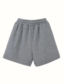 Women's High-Waisted Elastic Waistband Loose-Fit Wide-Leg Casual Shorts Solid Color Machine Washable Spring Summer