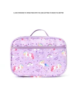 Cartoon Unicorn Shoulder Lunch Bag Children's Portable Bento Bag Student Ice Bag Outdoor Picnic Insulation Bag