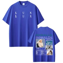 Singer Lux Rosalia Album 2026 Tour Print Tshirt Men Women Fashion T-shirt Short-sleeved Casual Cotton Aesthetic Trendy T-shirts
