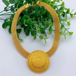 Round Pendant Dubai 24K Gold Plated Jewelry Set for Women Necklace Earrings Bracelet Ring African Bridal Wedding Party Gifts