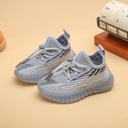 Kids Spring and Autumn Sneakers Soft Breathable Running Knitting Infant Teenage Mesh Sports Boy Girl Lightweight Coconut Shoes