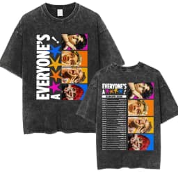 5 Seconds of Summer Everyone's A Star Album World Tour Vintage Washed T-shirts Men Women Gothic Hip Hop Style Oversized T Shirts