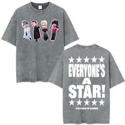5 Seconds of Summer Everyone's A Star Album World Tour Vintage Washed T-shirts Men Women Gothic Hip Hop Style Oversized T Shirts