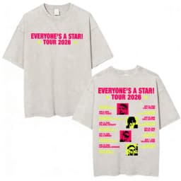 5 Seconds of Summer Everyone's A Star Album World Tour Vintage Washed T-shirts Men Women Gothic Hip Hop Style Oversized T Shirts