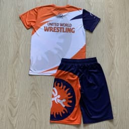 26 New Wrestling Sports Set Graphic Short Slevee T-shirts & Shorts Quick Drying MMA Training Combat Adults Kids Suit