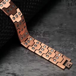 2-pack men's and women's magnetic bracelet - durable copper bracelet, adjustable bracelet - perfect choice for couples, Father's