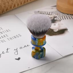 2026 YAQI Starry Night 28MM Synthetic Hair Wet Shaving Brush for Men New Model