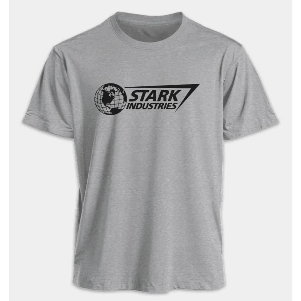S-5XL Men's T-shirts Iron Man Stark Industries Summer American Spring and Autumn Oversized Sporty Short-sleeved