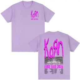 Korn Tour 2026 Merch T Shirt Fan Gifts Metal Gothic Rock Band T Shirts Men Women Clothing Cotton Oversized Short Sleeve T-shirt