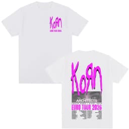 Korn Tour 2026 Merch T Shirt Fan Gifts Metal Gothic Rock Band T Shirts Men Women Clothing Cotton Oversized Short Sleeve T-shirt