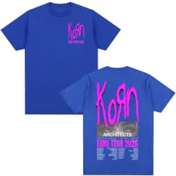 Korn Tour 2026 Merch T Shirt Fan Gifts Metal Gothic Rock Band T Shirts Men Women Clothing Cotton Oversized Short Sleeve T-shirt