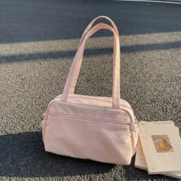 Fashion Solid Color Shoulder Bag Large Capacity Lightweight Tote Bags Nylon Handbag Women