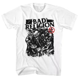1980 Bad Religion Band PUNK Hardcore Casual T-shirt Men's and Women's Luxury Brand Top