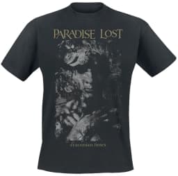 Paradise Lost Band Draconian Times Print T Shirt, 100% Cotton Casual Neutral Tee, Gothic Metal Doom Metal Streetwear