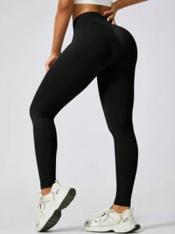 Christmas High Waist Tummy Control Butt Lifting Yoga Leggings Slim Fitness Workout Pants Black Stretchy Athletic Womens Trousers