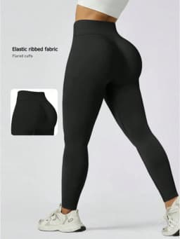 Christmas High Waist Tummy Control Butt Lifting Yoga Leggings Slim Fitness Workout Pants Black Stretchy Athletic Womens Trousers