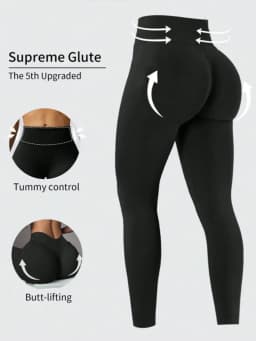 Christmas High Waist Tummy Control Butt Lifting Yoga Leggings Slim Fitness Workout Pants Black Stretchy Athletic Womens Trousers