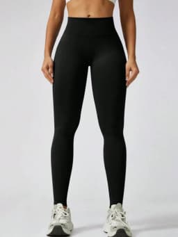 Christmas High Waist Tummy Control Butt Lifting Yoga Leggings Slim Fitness Workout Pants Black Stretchy Athletic Womens Trousers