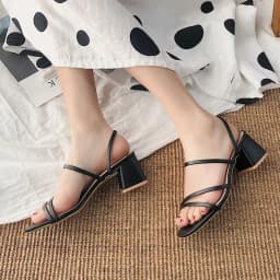 Women High Heel Sandals Summer Casual Female Shoes Woman Square Heel Open Toe Ankle Strap Ladies Sandalias Wedge Shoe 2022 New