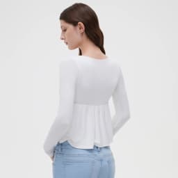 Women Fairy Y2k Cottage T-shirt Coquette Square Neck Long Sleeve Babydoll Tees Autumn Spring Vintage Clothes Casual Pullover Top