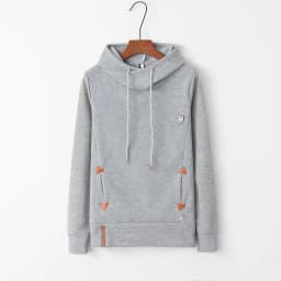 Long Sleeve Embroidered Hoodie with Pocket Fashion Trend Autumn Clothing for Casual Wear