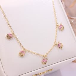 Ins Hot Sale Multicolor Crystal Ocean Animal Charm Pendant&necklaces for Women Delicate Starfish Chain Choker Necklaces