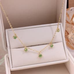 Ins Hot Sale Multicolor Crystal Ocean Animal Charm Pendant&necklaces for Women Delicate Starfish Chain Choker Necklaces