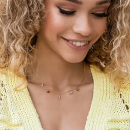Ins Hot Sale Multicolor Crystal Ocean Animal Charm Pendant&necklaces for Women Delicate Starfish Chain Choker Necklaces